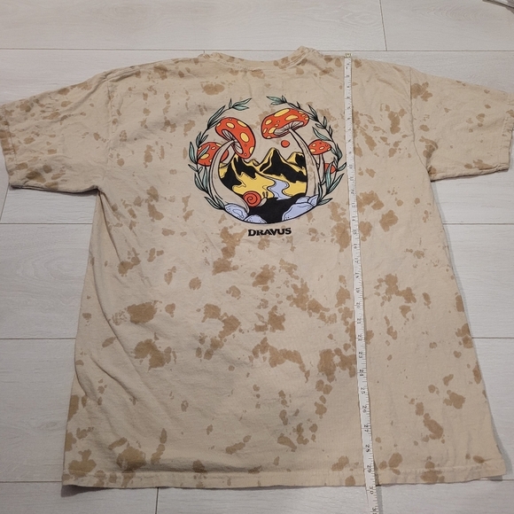 Dravus Other - Dravus Tee T-shirt Men’s XL 100% Cotton Tie-dye Mushrooms Snails Positive Vibe